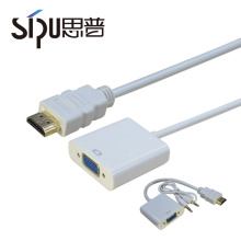 SIPU high quality cable converter best price wholesale 1.4v hdmi to vga adapter